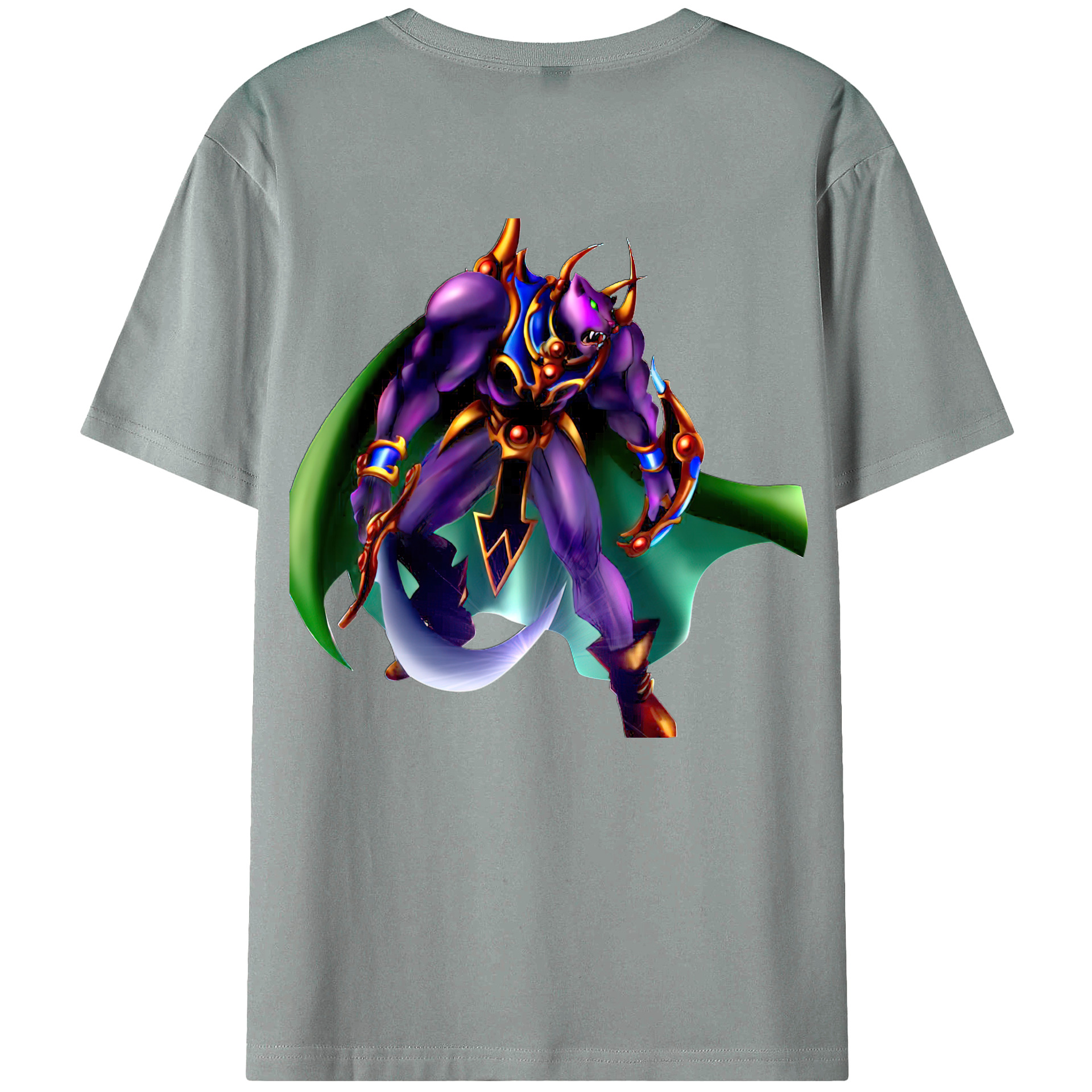 （画像用） 遊☆戯☆王 Yu-Gi-Oh! 綿100％ メンズ半袖Tシャツ（バックプリント） 通気性